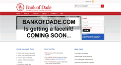Desktop Screenshot of bankofdade.com