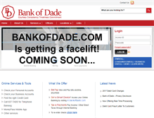 Tablet Screenshot of bankofdade.com